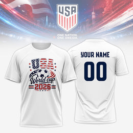 USA Soccer Team Fan Tee for World Cup 2026