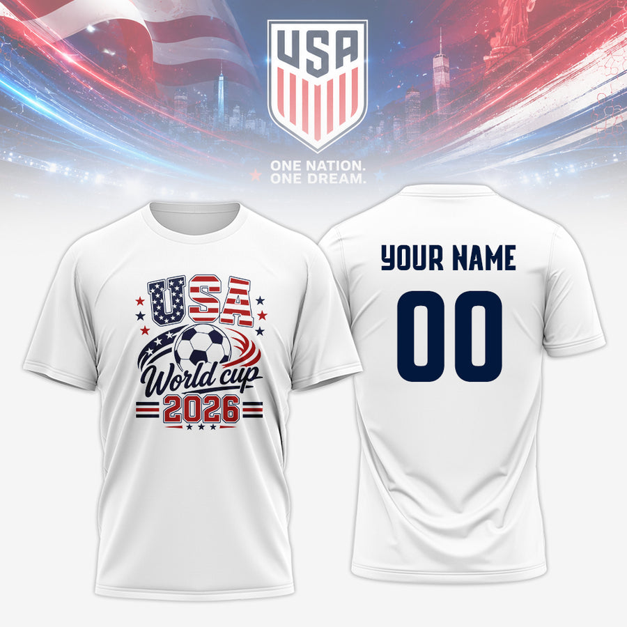 USA Soccer Team Fan Tee for World Cup 2026