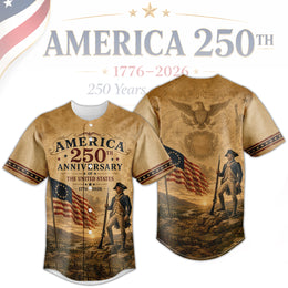 1776–2026 Freedom Celebration Baseball Jersey, America 250th Patriotic Jersey