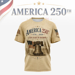 America 250 Years Strong Shirt, USA Anniversary Shirt