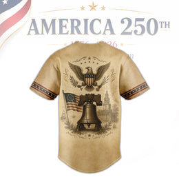 250 Years of Liberty Patriotic Baseball Jersey, America 250th Celebration Jersey