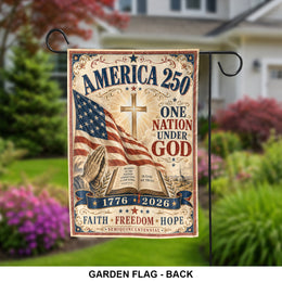 USA 250th Celebration Garden Flag Double Sided