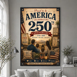 250 Years Strong America Patriotic Wall Decor and Artwork
