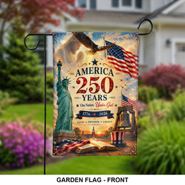 Patriotic America 250th Yard Flag Outdoor Banner