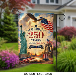 Patriotic America 250th Yard Flag Outdoor Banner