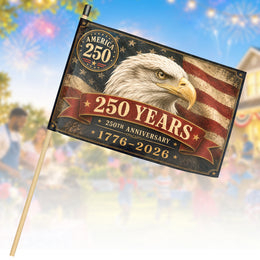 250th Anniversary USA Hand Flag for Parade