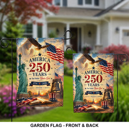 Patriotic America 250th Yard Flag Outdoor Banner