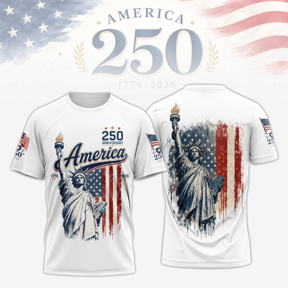 USA 250 Years Strong Shirt, Patriotic America 250 Shirt