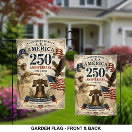 America 1776-2026 Garden Flag Independence