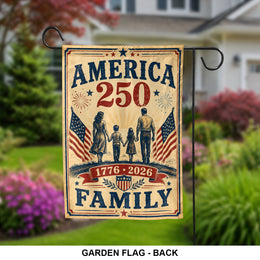 American 250th Anniversary Yard Flag for Garden