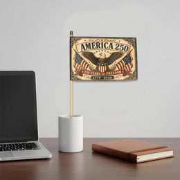 American 250th Anniversary Mini Hand Flag