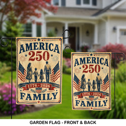 American 250th Anniversary Yard Flag for Garden