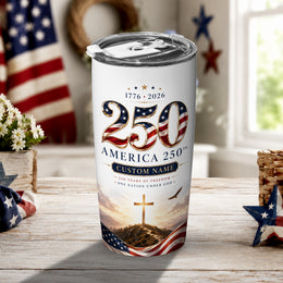 One Nation Under God Tumbler, America 250th Anniversary Design
