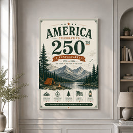 America 250 Freedom Anniversary Wall Decor for Patriotic Homes