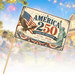 USA 250th Celebration Hand Wave Flag