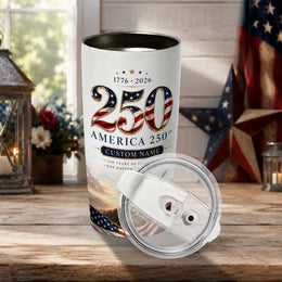 One Nation Under God Tumbler, America 250th Anniversary Design