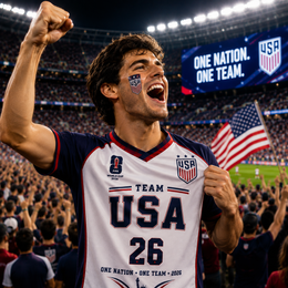 USA World Cup 2026 Personalized Soccer Jersey – Custom Name & Number