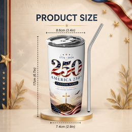 One Nation Under God Tumbler, America 250th Anniversary Design