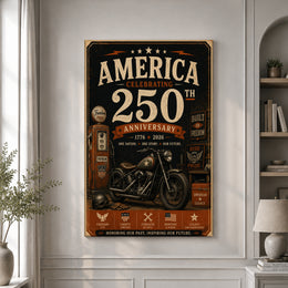 Stars and Stripes America 250 Celebration Poster for Home
